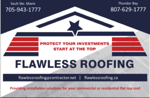 Flawless Roofing ad